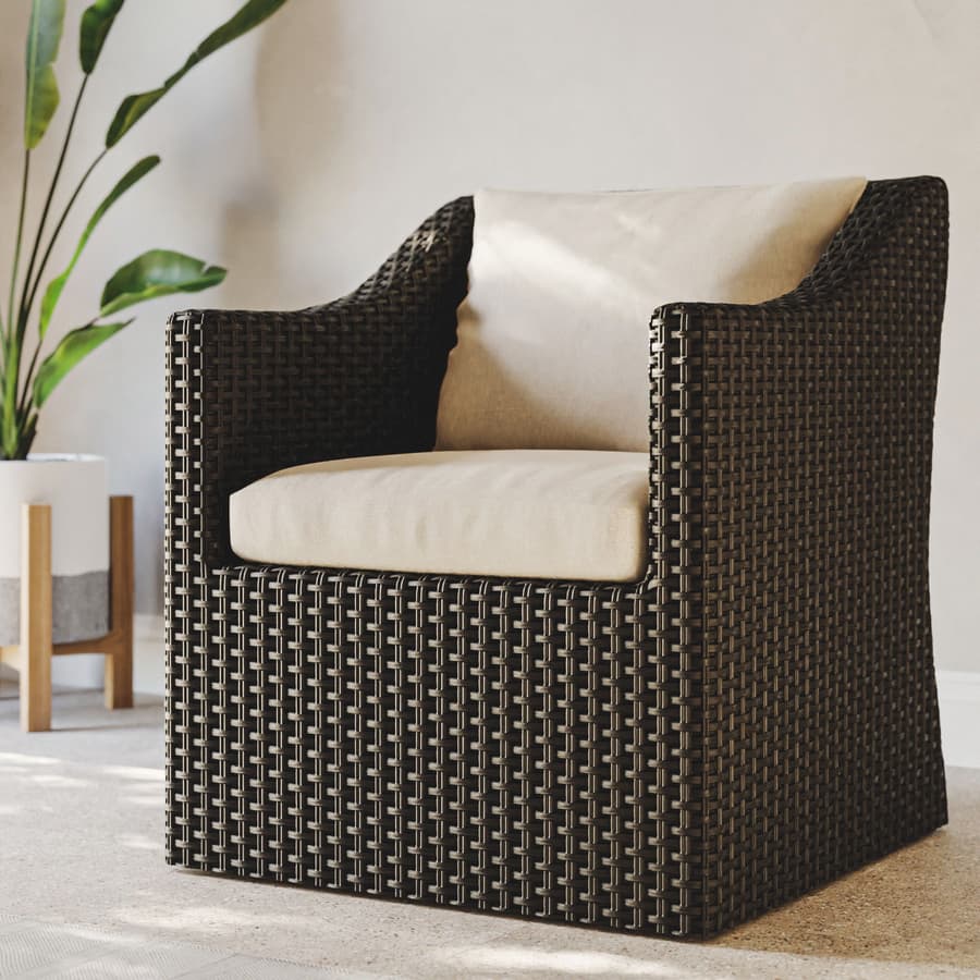 Wicker Weaves White Plastic Rattan 001