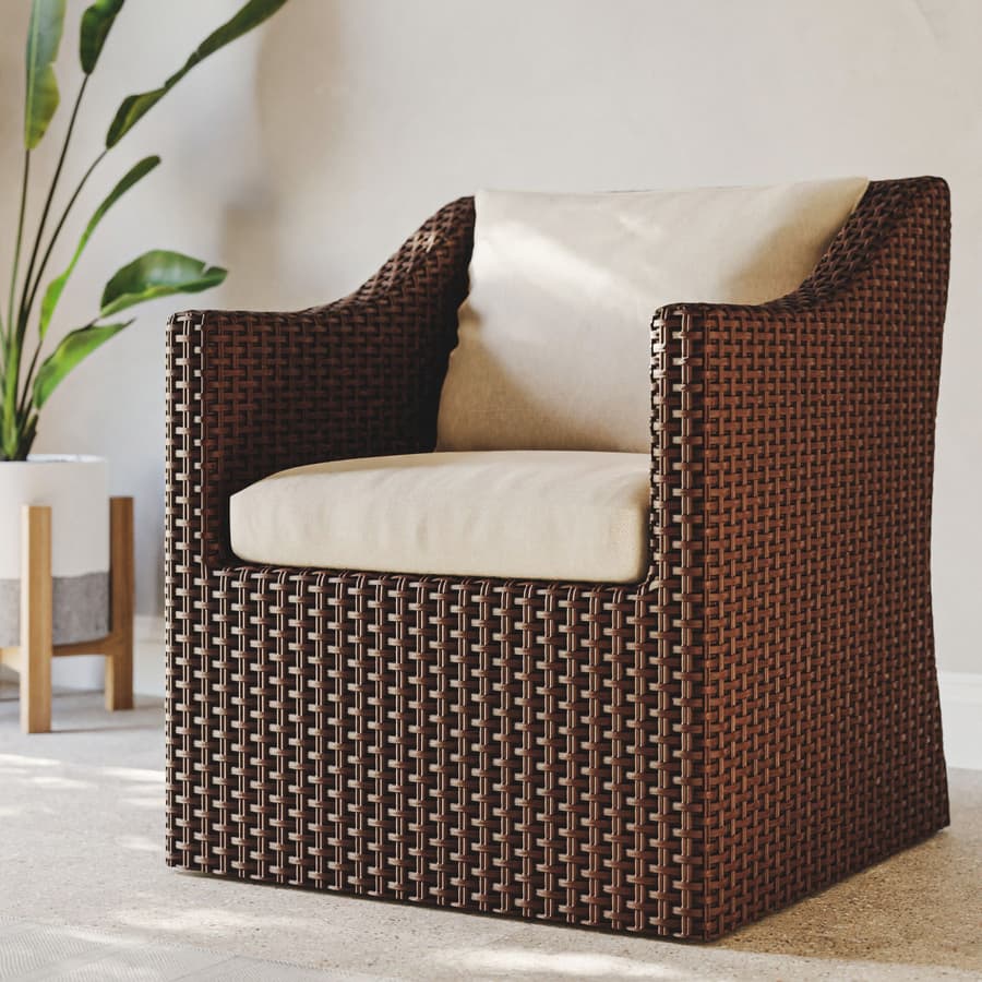 Wicker Weaves White Plastic Rattan 001