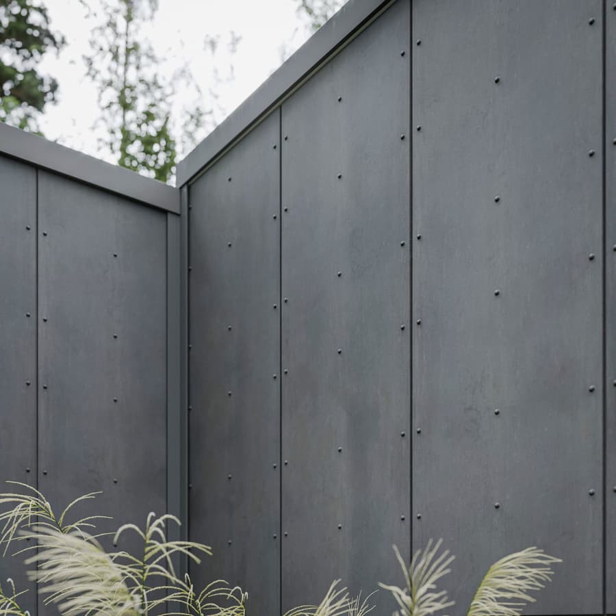 Metal Cladding Panel Texture, Grey With Rivets