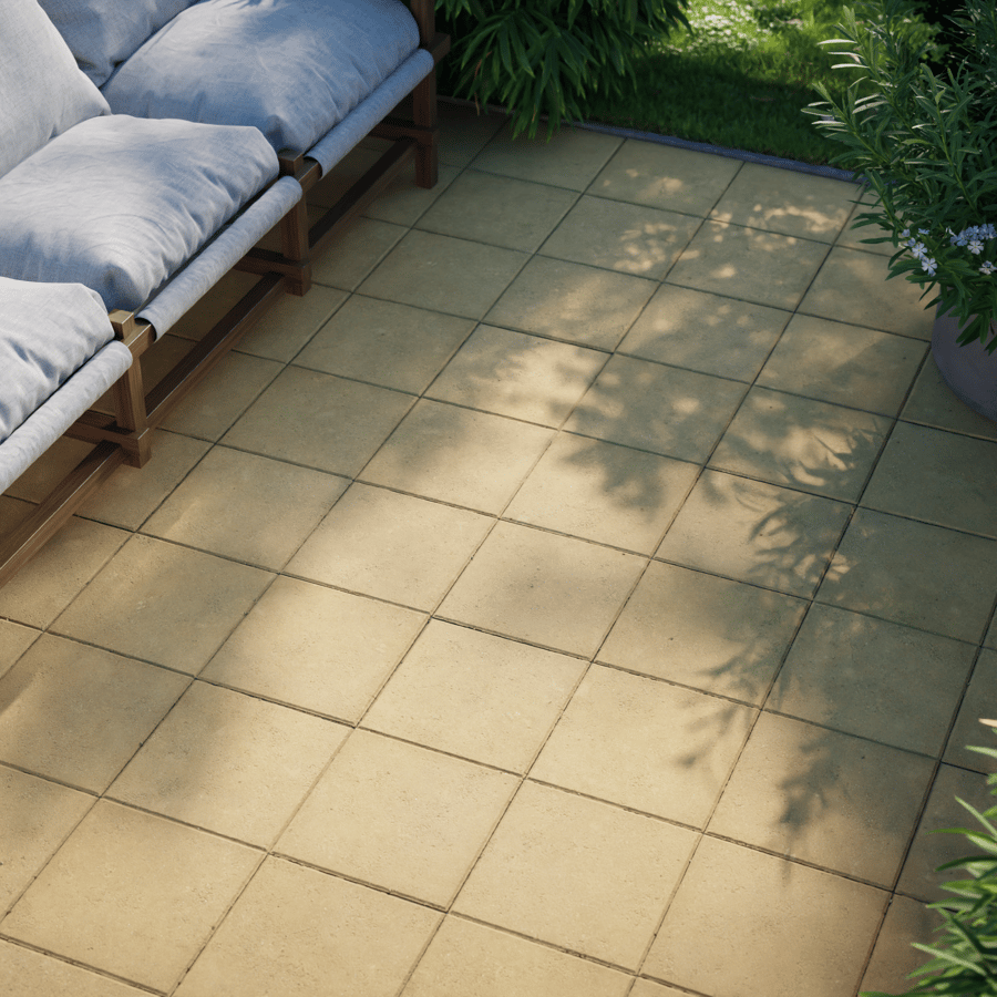 Square Concrete Paving Texture, Tan