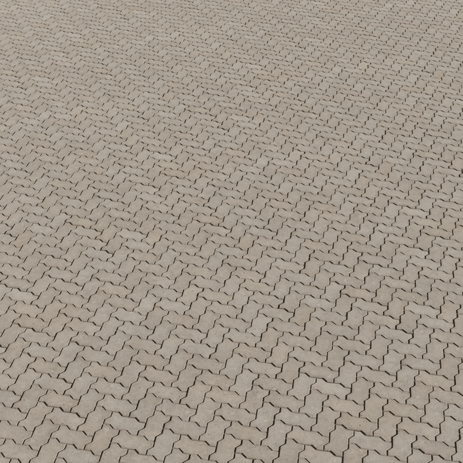 Zigzag Concrete Paving Texture, Herringbone Grey