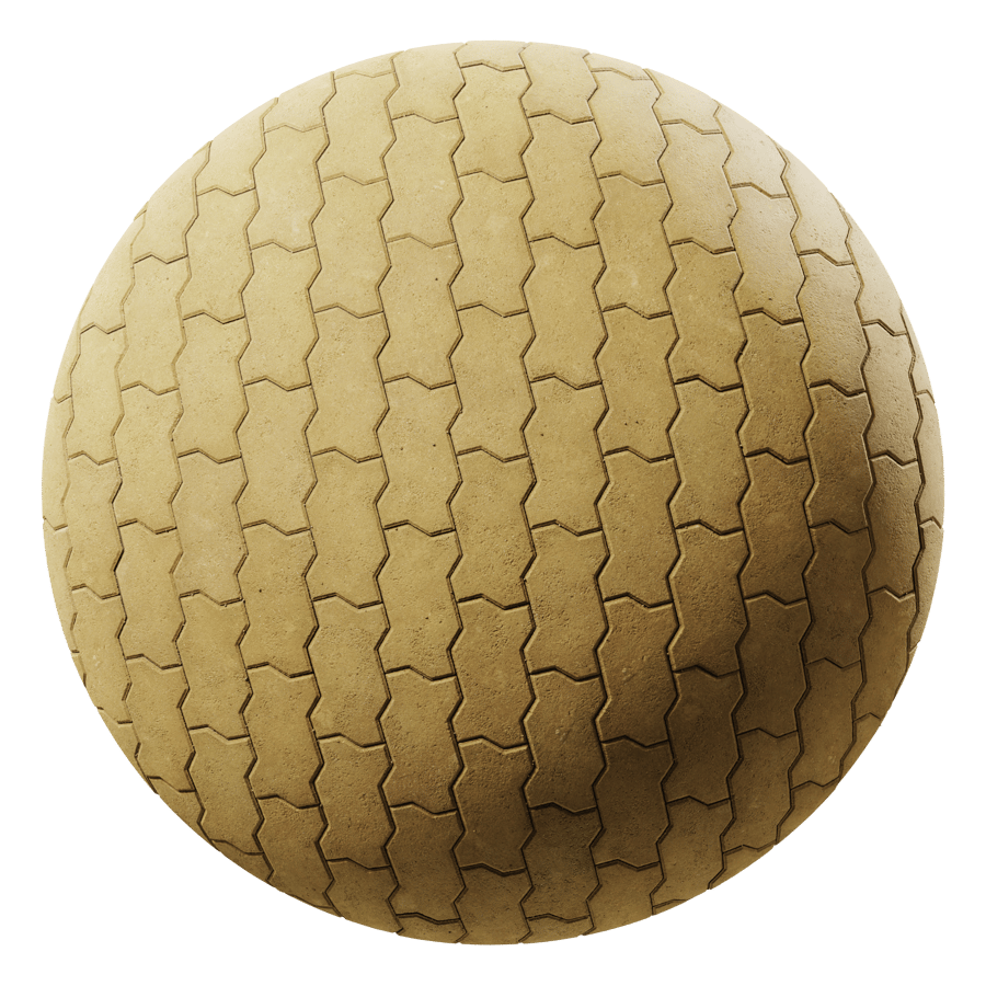 Zigzag Concrete Paving Texture, Offset Tan