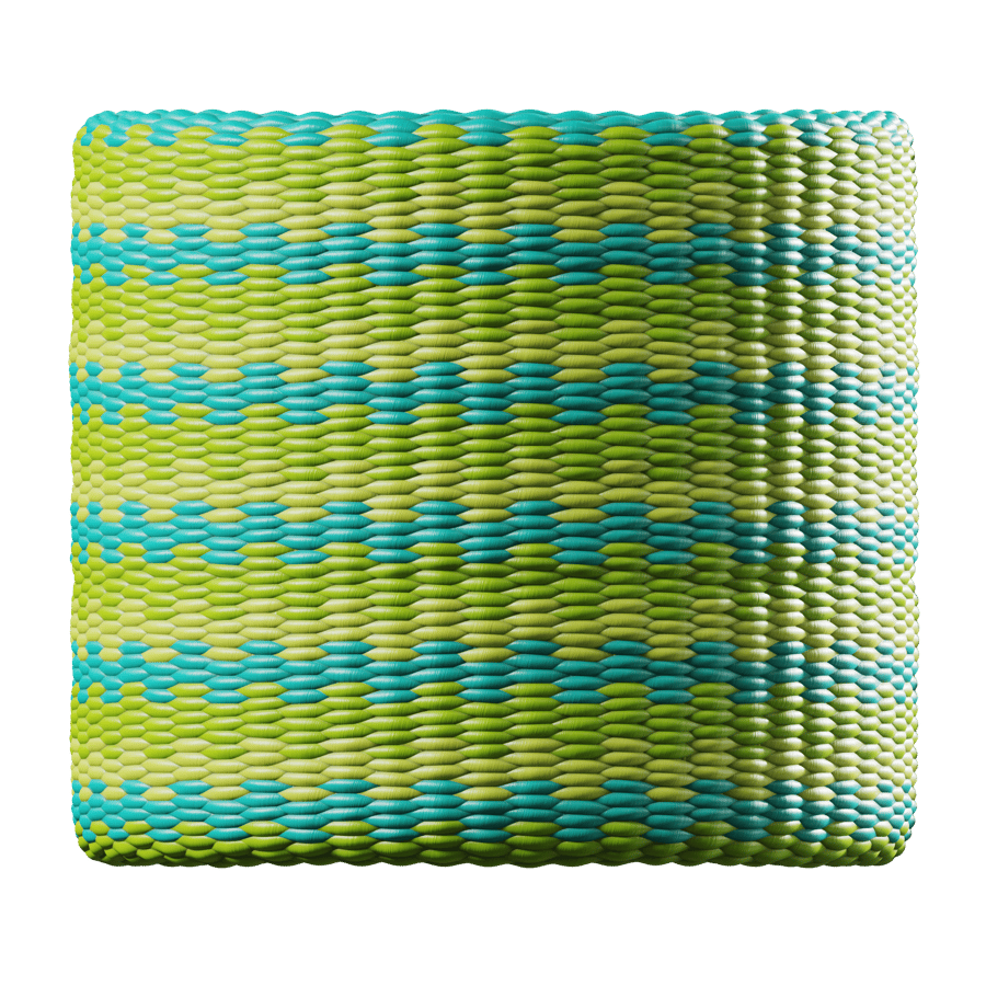 Elastic Cord Texture, Yellow, Green & Blue