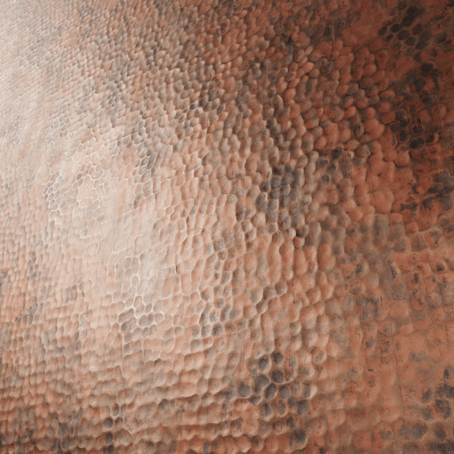 Copper Metal Texture, Hammered Worn