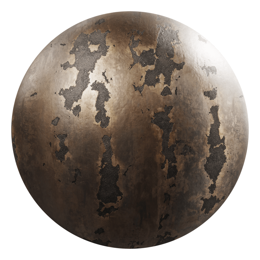 Bronze Metal Texture, Distressed