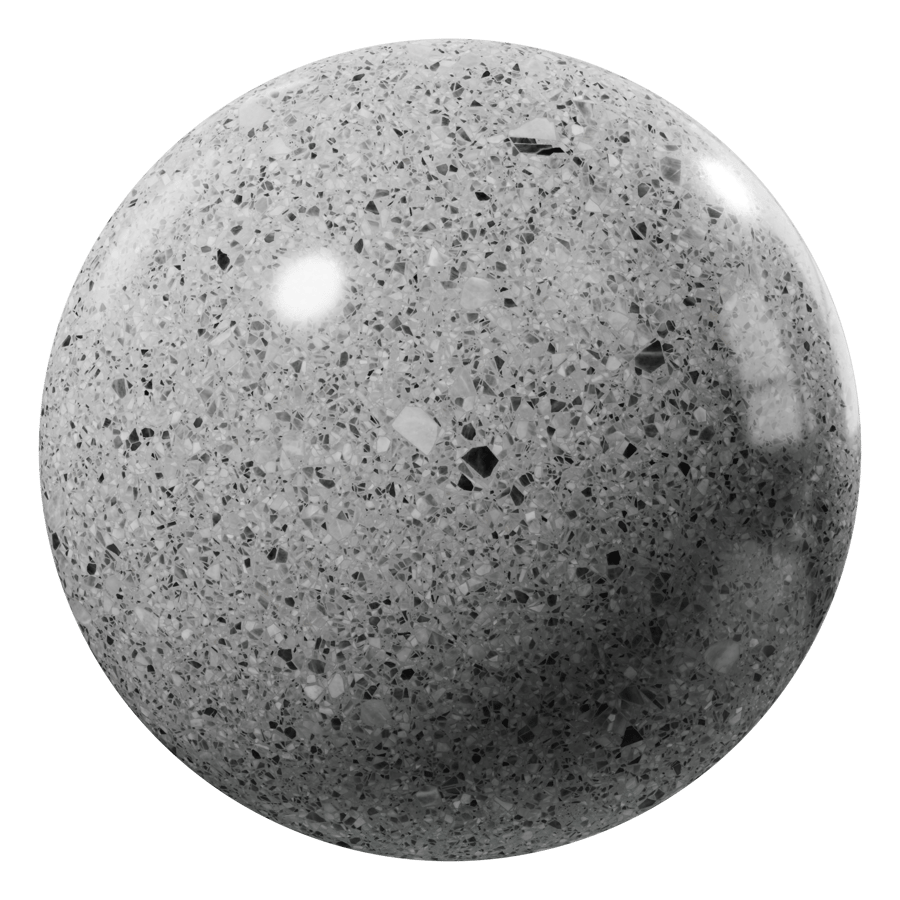 Terrazzo Texture, Chunky Grey Slab