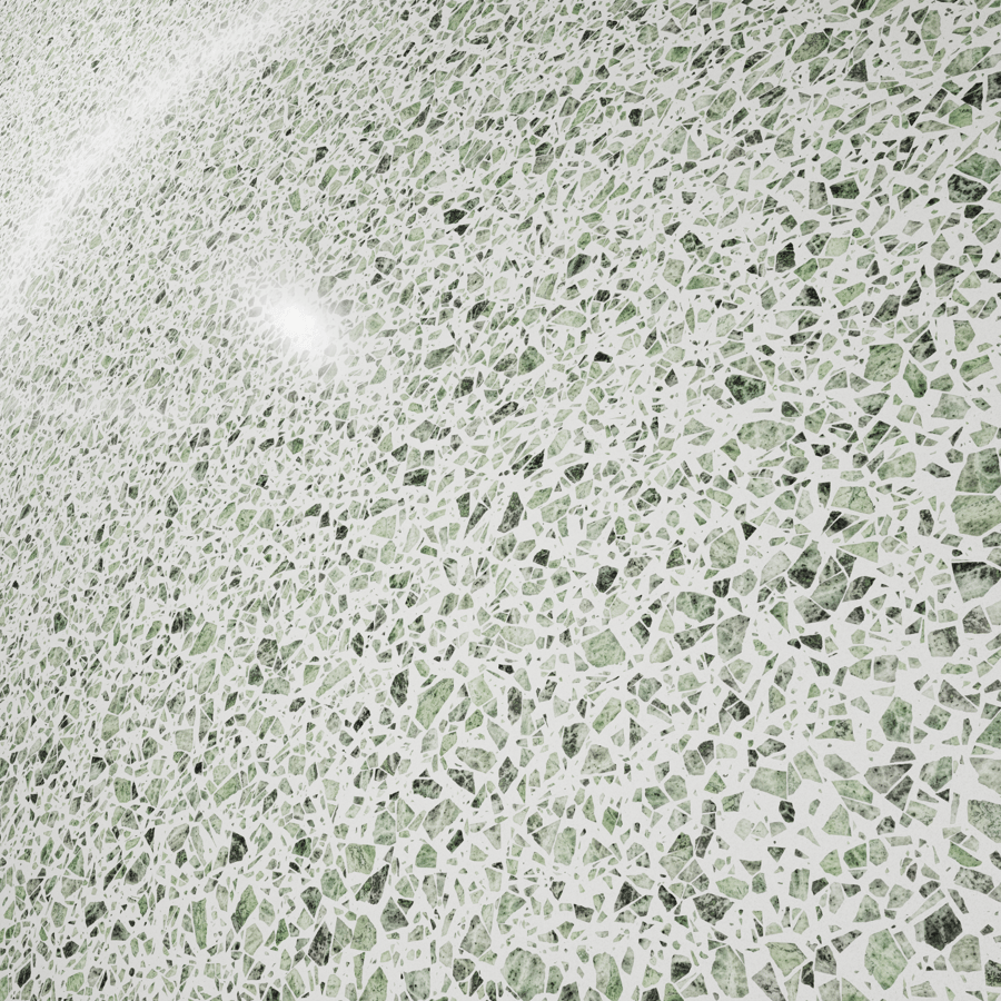 Terrazzo Texture, White & Green Slab
