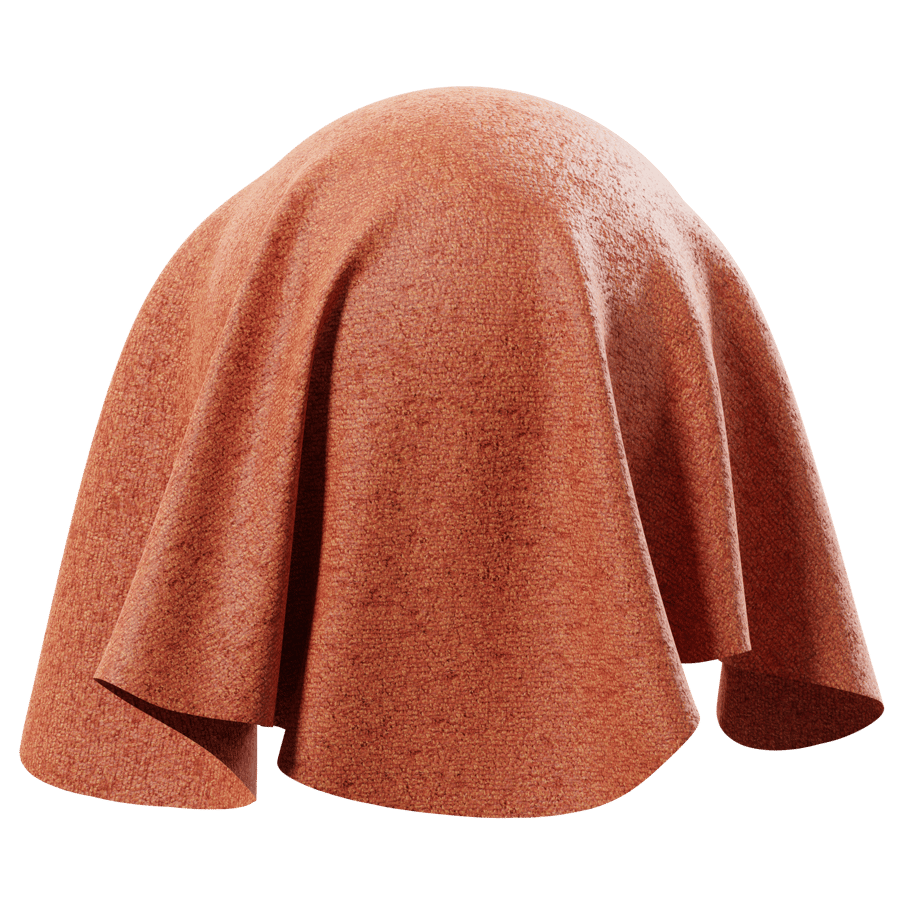 Plain Chenille Fabric, Orange