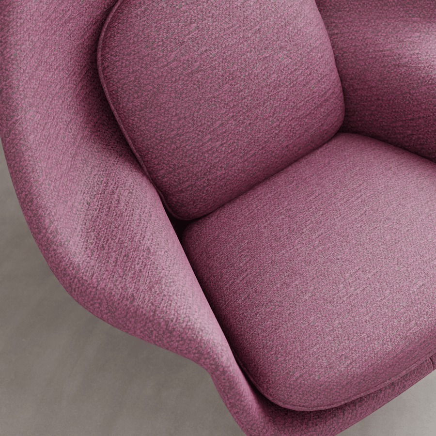 Plain Chenille Fabric, Purple