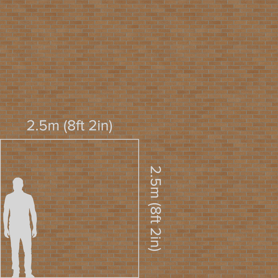 Running Dragfaced Brick Texture, Burnt Orange
