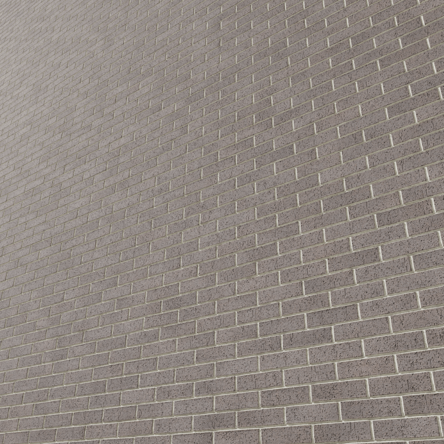 Running Dragfaced Brick Texture, Charcoal Grey