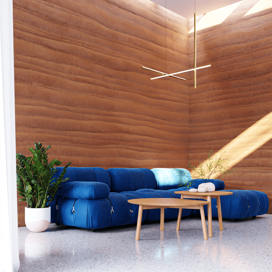 Rammed Earth Texture, Brown
