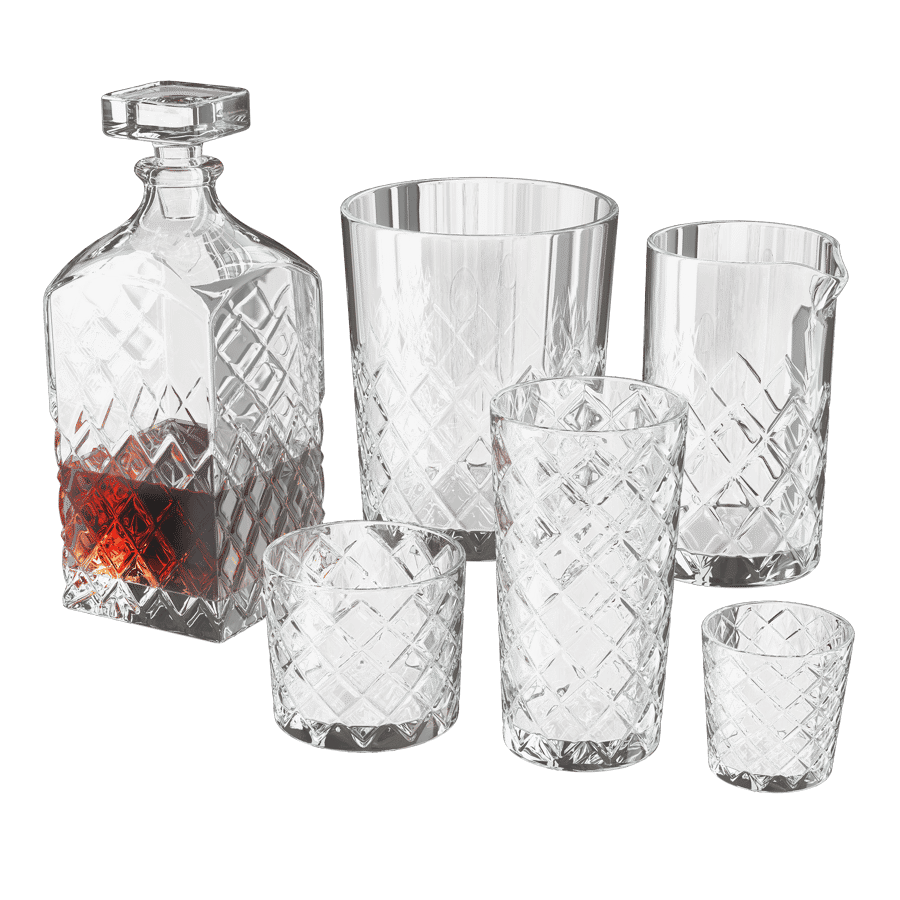 Whiskey Glass Models, Crystal