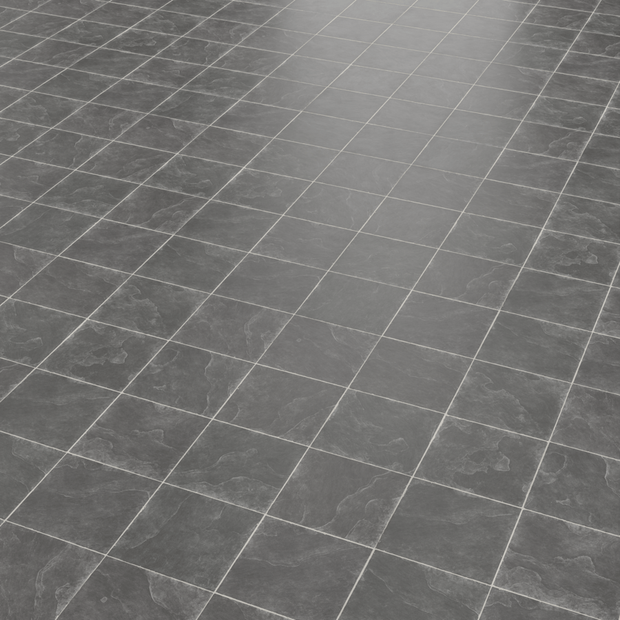 Square Slate Tile Texture, Black