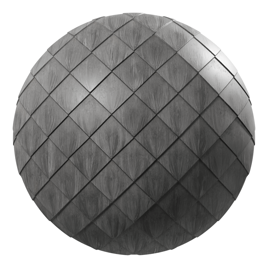 Plastic PVC Shingles, Gray