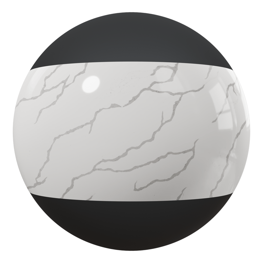 Calacatta Creek Quartz Texture, White