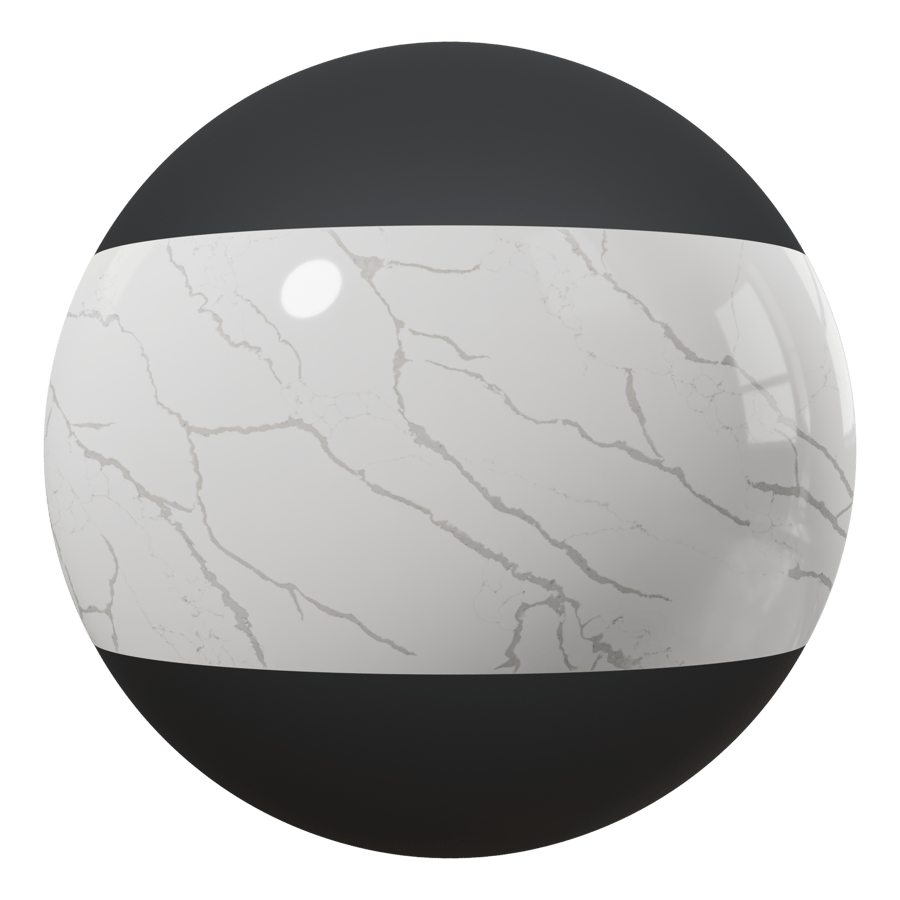 Calacatta Symphony Quartz Texture, White