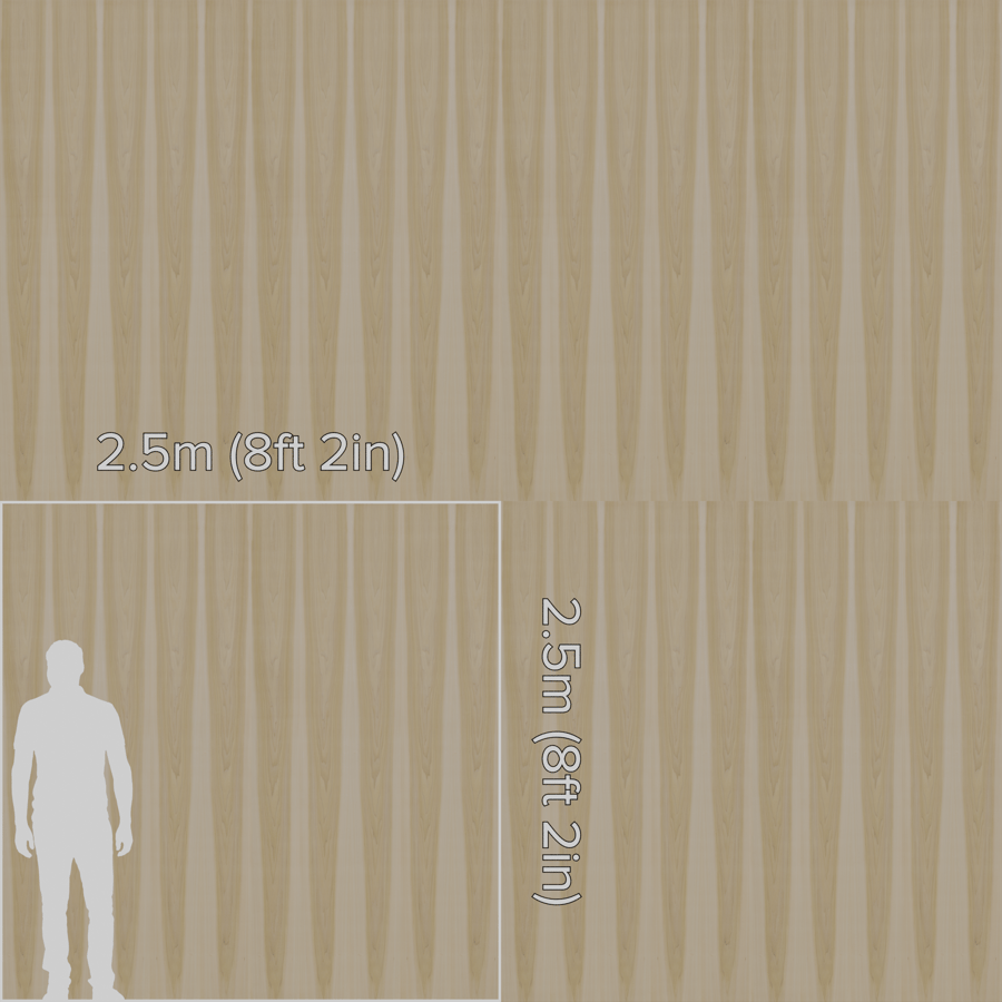 Poplar Wood Veneer Texture, Book Match