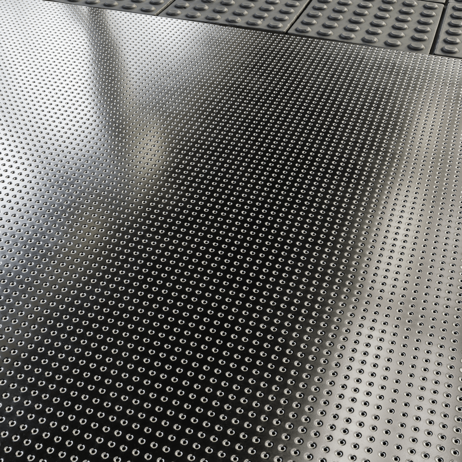 Metal Perforated Texture, Round