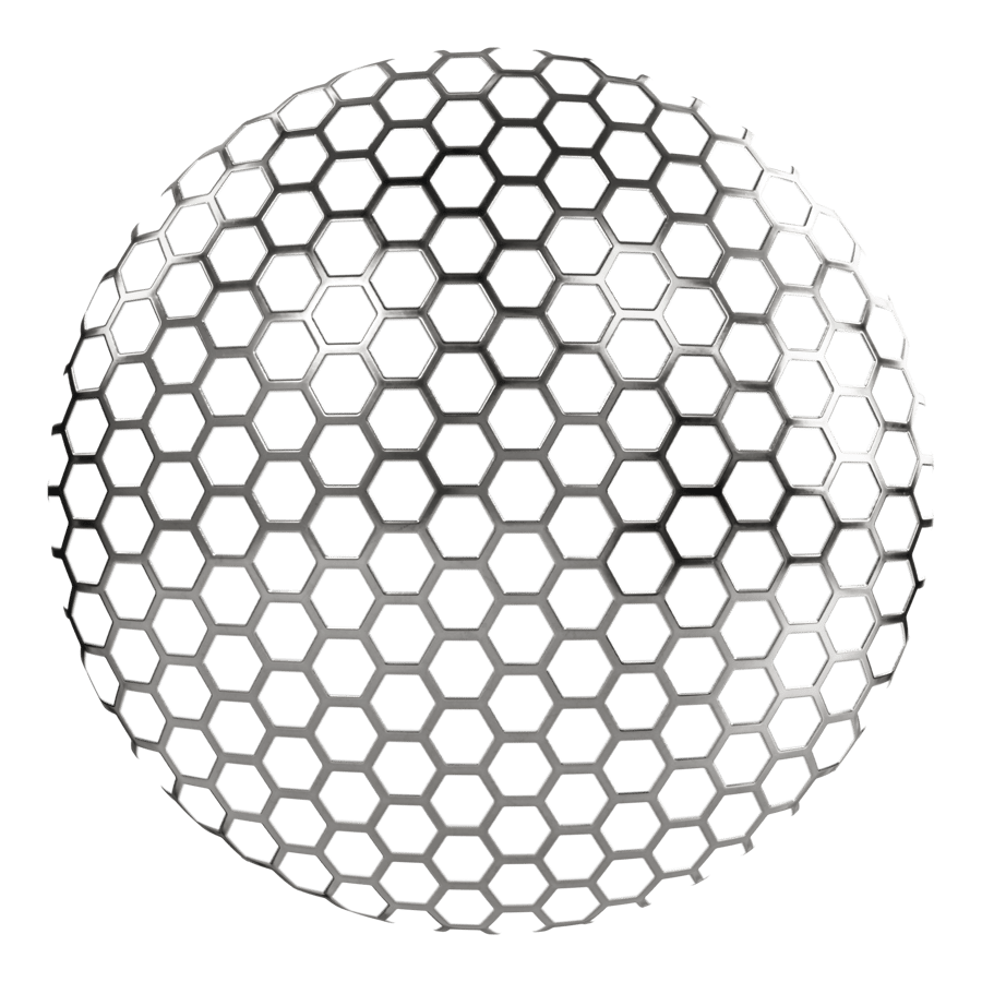Metal Perforated Texture, Hexagon Thin