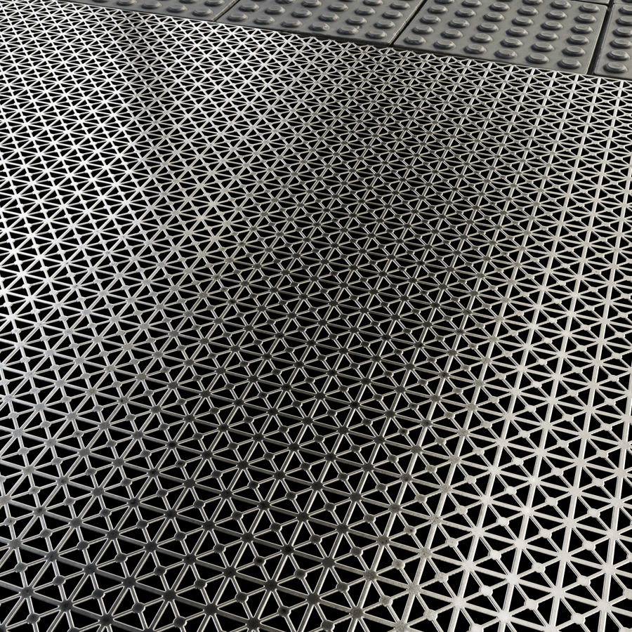 Metal Perforated Texture, Pyramids