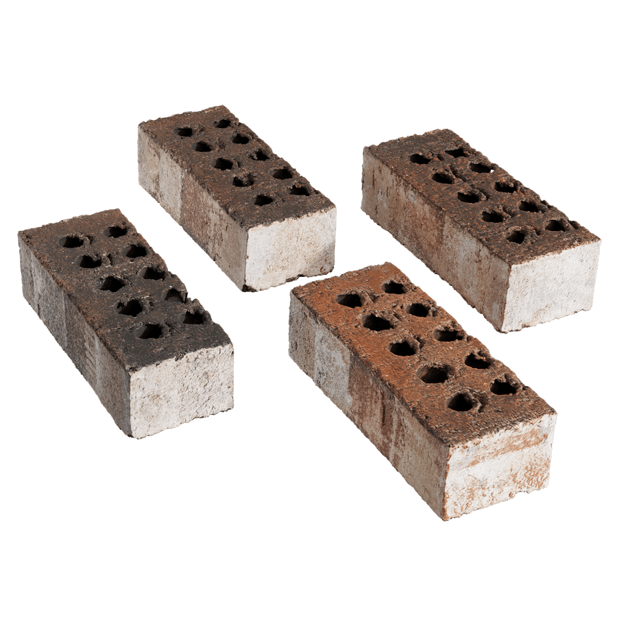 Worn Multicolored Clay Brick Models, Chatham