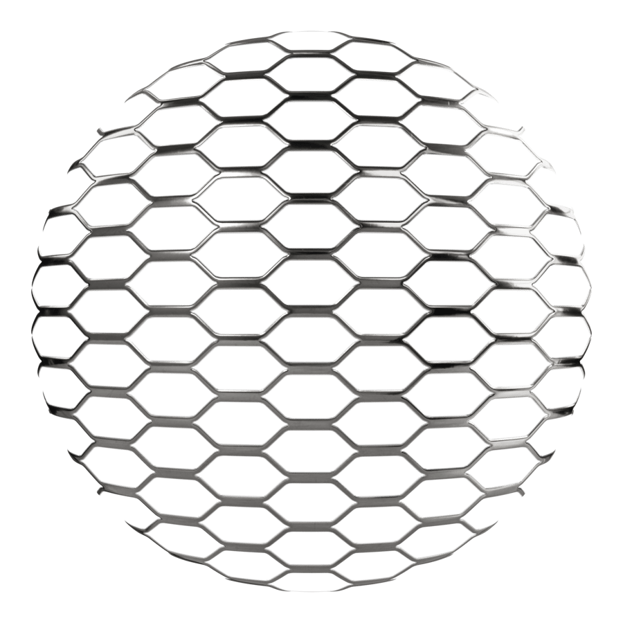 Metal Perforated Texture, Hexagon Wire
