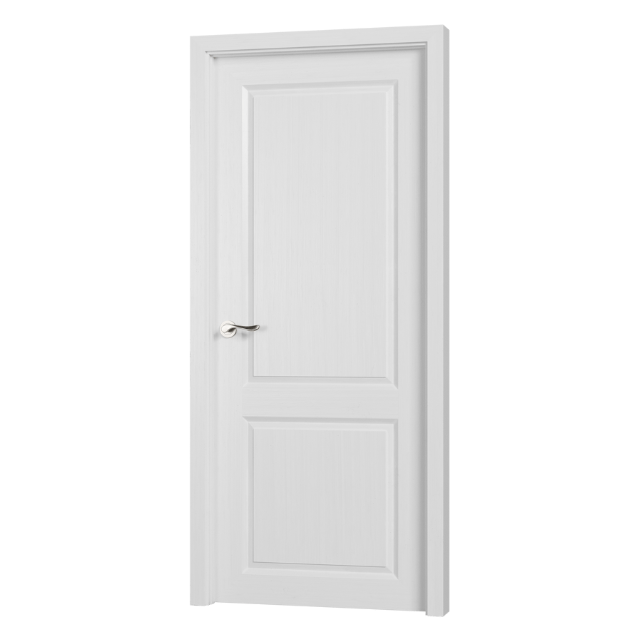Interior Door Model, Wood Painted White - Poliigon